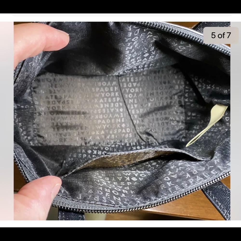 Kate Spade Greta Court In Black Glitter Satchel. - Picture 5 of 7